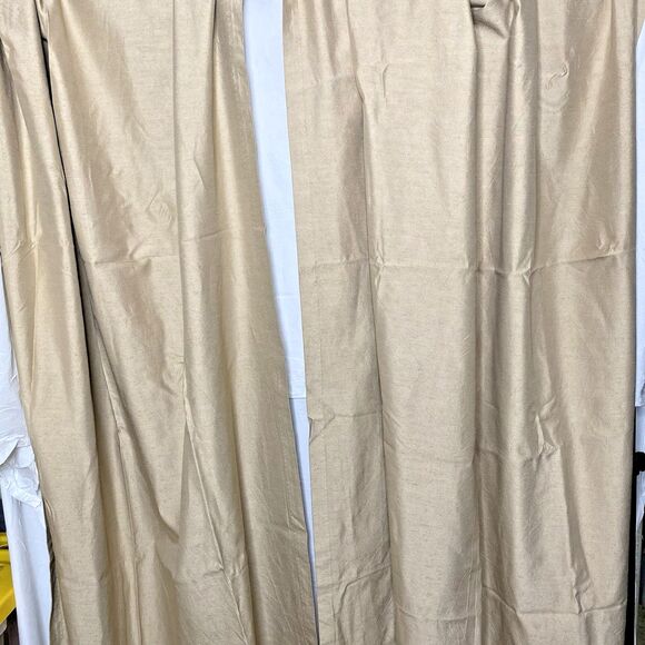 JCPENNEY HOME COLLECTION Drapes Curtains Lined Insulated Pair Beige 39.5x79 Each - Picture 2 of 8